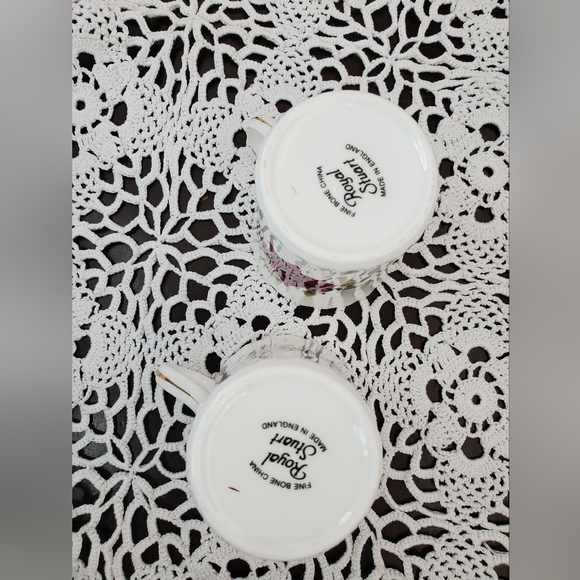 Royal Stuart 40th Anniversary Rose Mug (Set Of 2) Fine Bone China - Picture 5 of 6